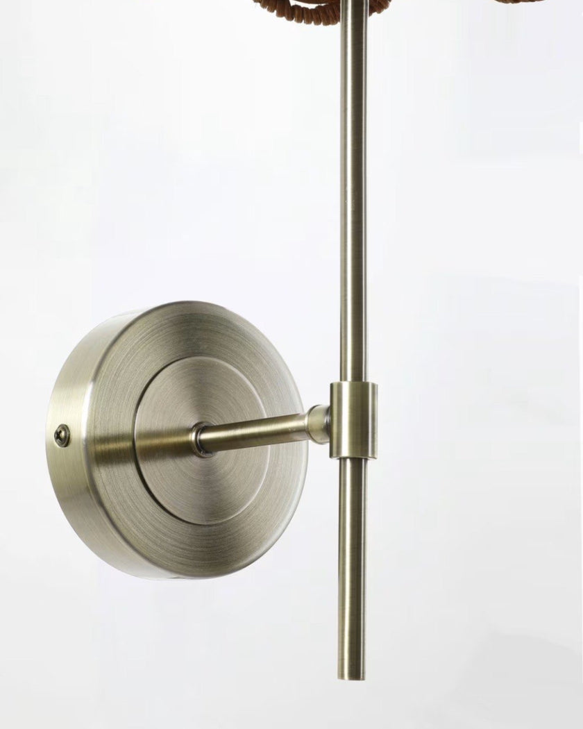 Madeline Rattan Scalloped Wall Light