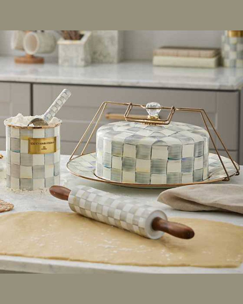Sterling Check Cake Carrier