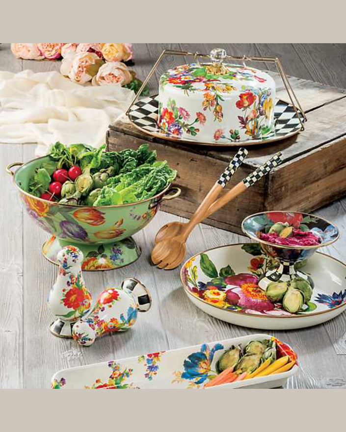 White Flower Market Cake Carrier