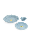 San Raphael Wild Flower Plate 29 cm In Baby Blue