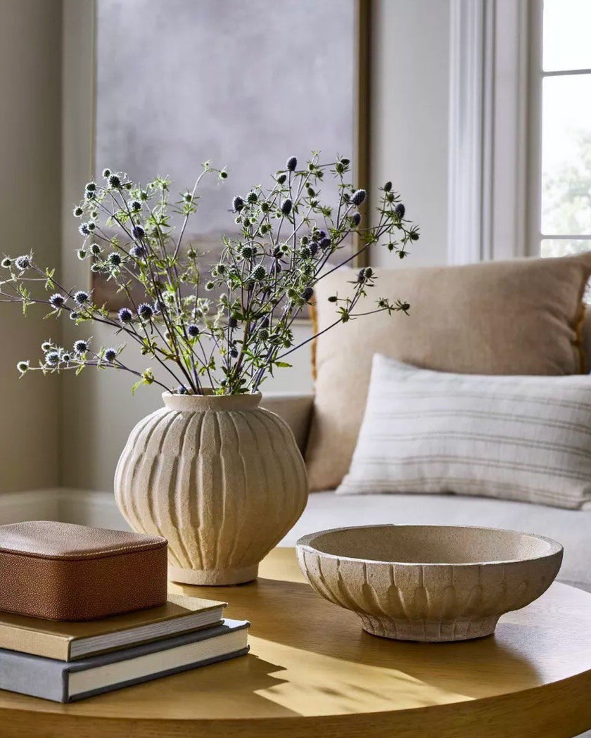 Ceramic Carved Decorative Bowl