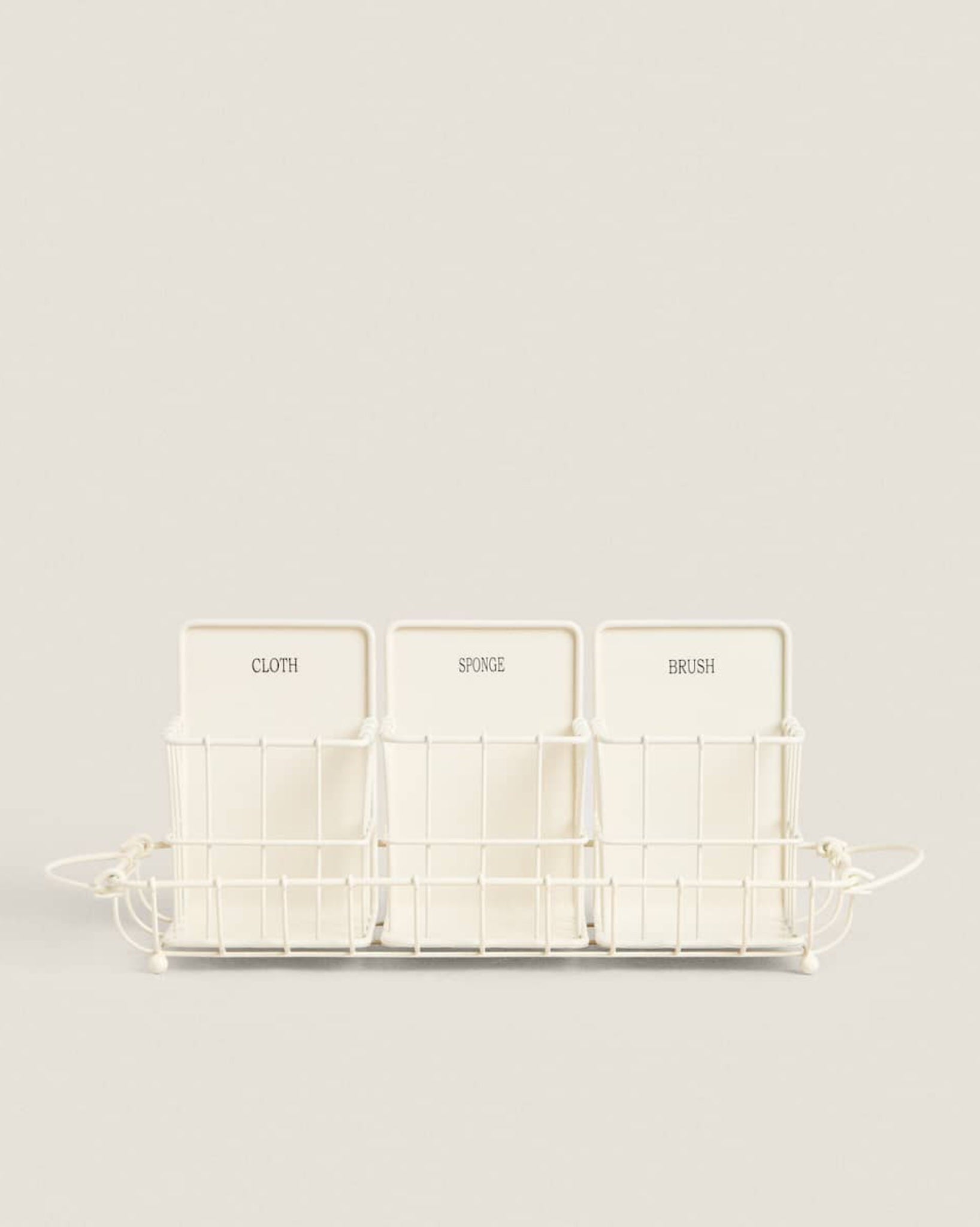 Set of 4 Cleaning Storage Set with Tray