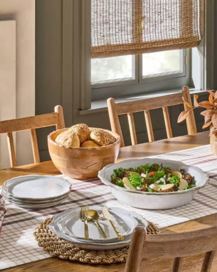 Carved Edge Salad Bowl