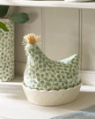 Sage Green Ceramic Chicken Egg House