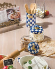 Royal Check Utensil Holder