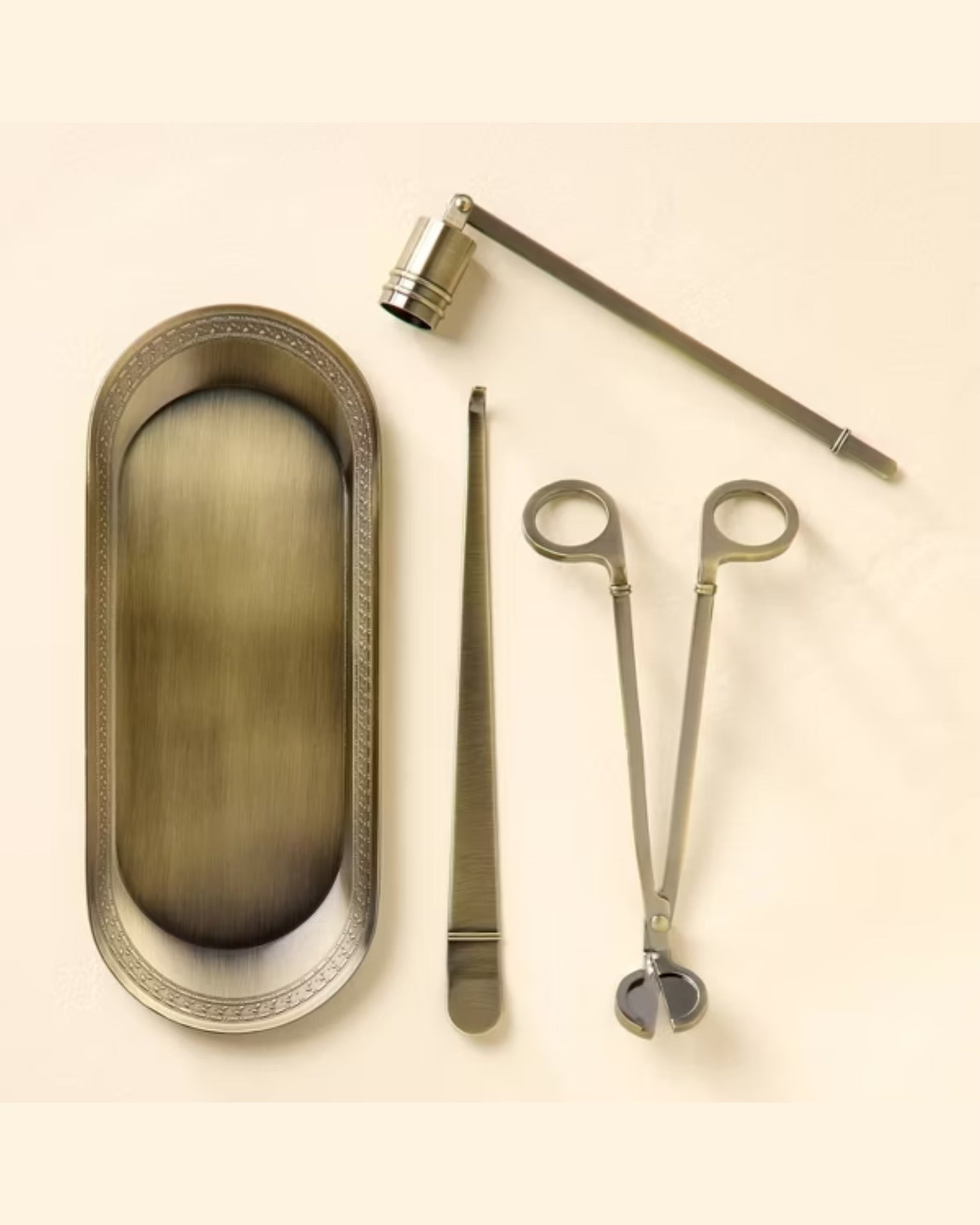 Brass Candle Accessories Kit (Set of 4)