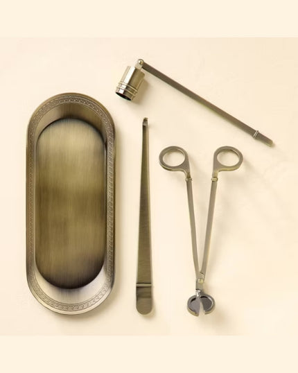 Brass Candle Accessories Kit (Set of 4)