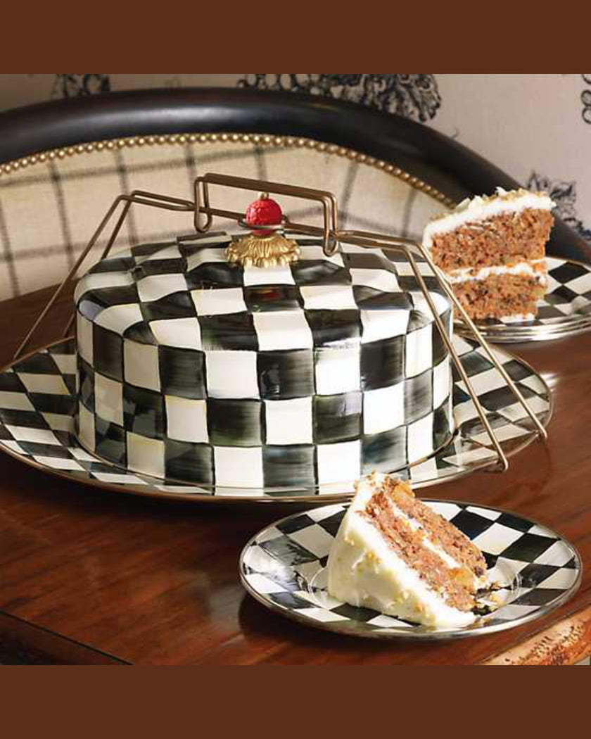 Courtly Check Cake Carrier