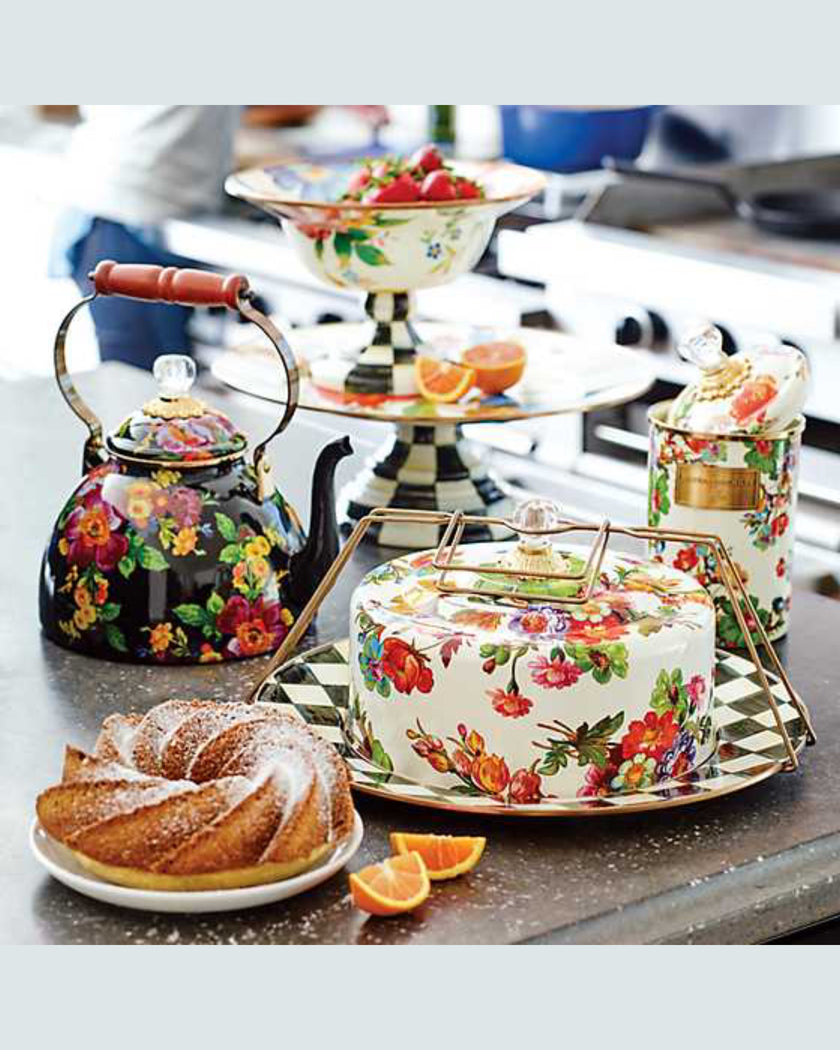 White Flower Market Cake Carrier