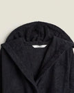 360 GXM² Bathrobe with Hood (Dark Black) - Size M