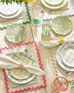 Multi Bright Wiggle Fabric Placemats Set of 4 or 8