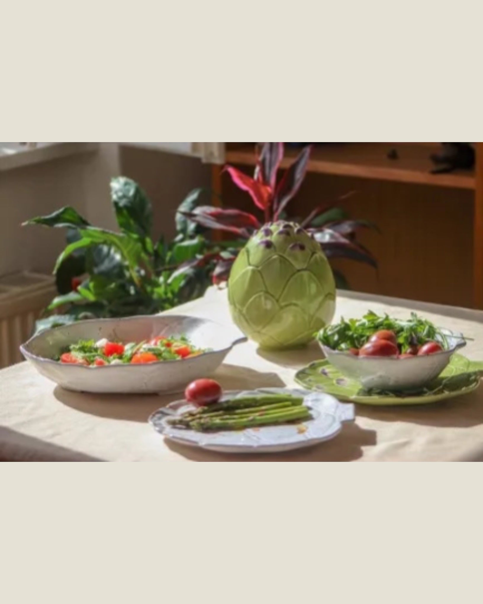Artichoke Plate - Natural 23.5cm (Set of 2)