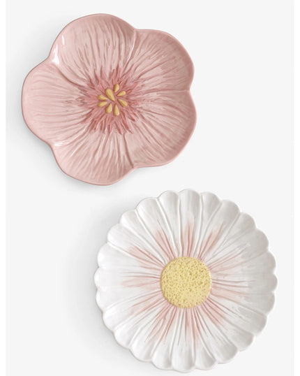 Flower Blossom Side Plates (hand painted) 19cm (Set of 4/6/8)