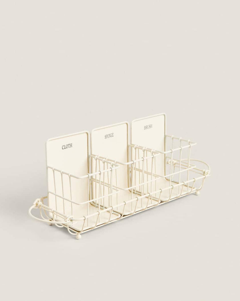 Set of 4 Cleaning Storage Set with Tray