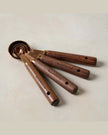 Walnut and Copper Measuring Spoons