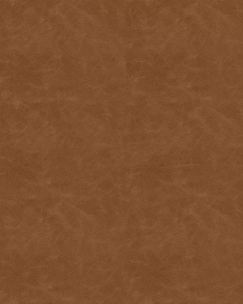 Wellford Faux Leather Woven Cube Brown