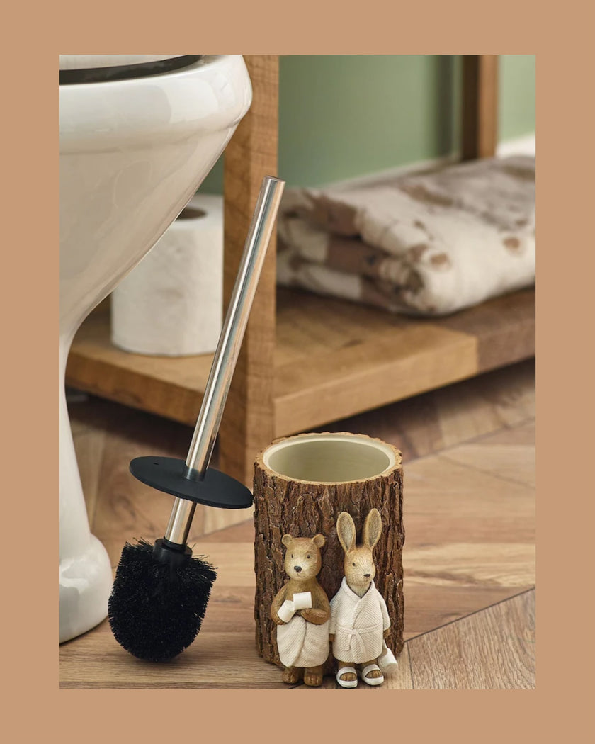 Bear and Bunny Natural Woodland Spa Toilet Brush