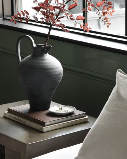 Ravine Black Ceramic Jug Vase