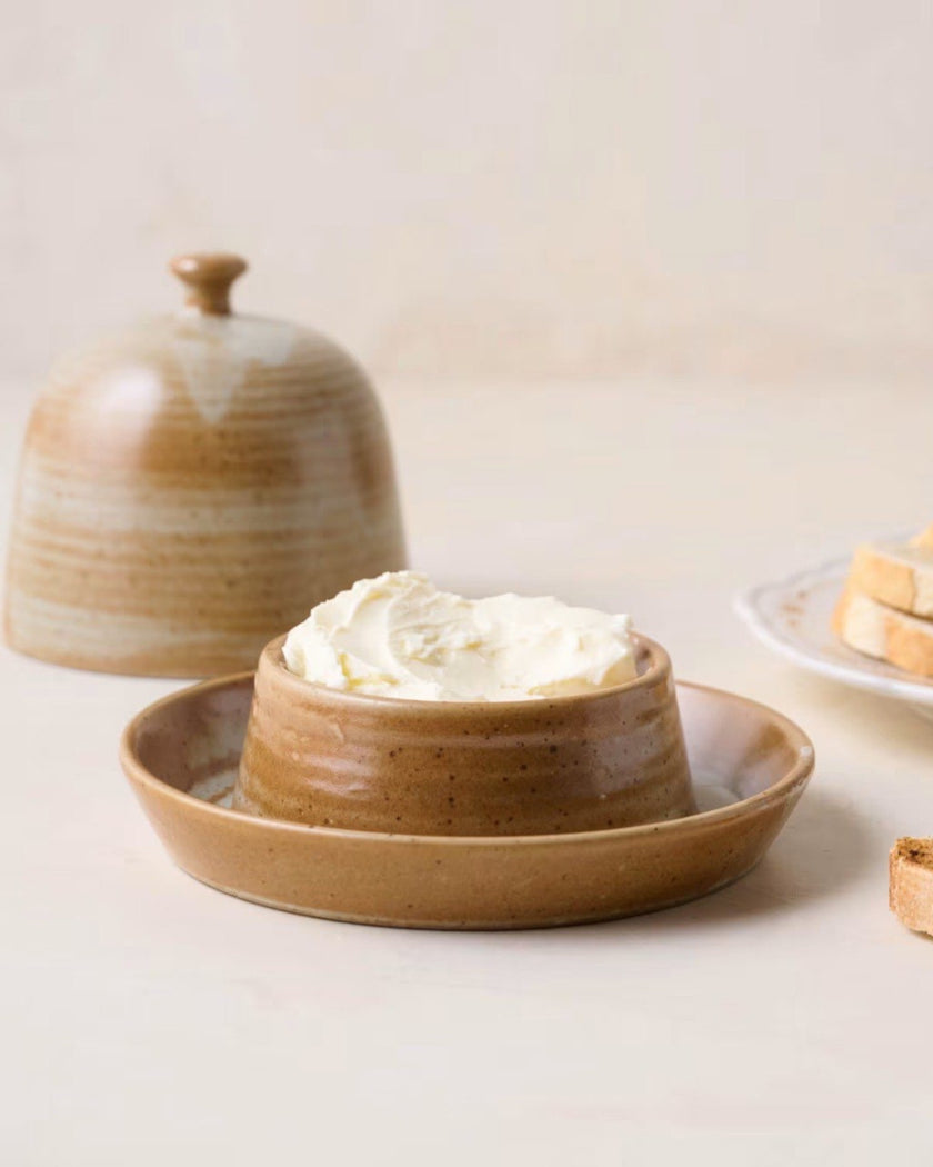 French Grey Reduction Fire Butter Dish