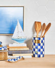 Royal Check Utensil Holder