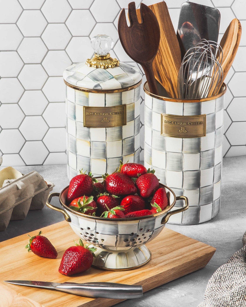 Sterling Check Utensil Holder