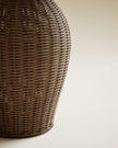 Serena Wicker Scallop Shade Table Lamp