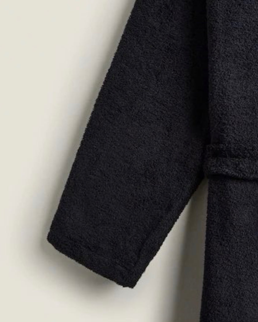 360 GXM² Bathrobe with Hood (Dark Black) - Size M