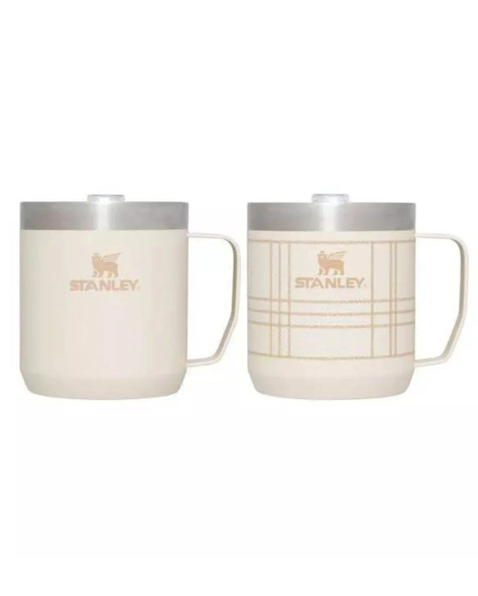 Stanley Set of 2 12 oz Classic Legendary Stainless Steel Mugs Best Beige