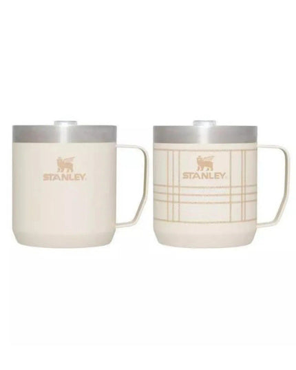 Stanley Set of 2 12 oz Classic Legendary Stainless Steel Mugs Best Beige