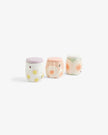 Pastel Wildflower Floral Storage Jars (airtight) Set of 3 or 6
