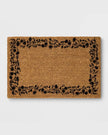 Large Floral Border Estate Doormat Beige (59cm x 90cm)