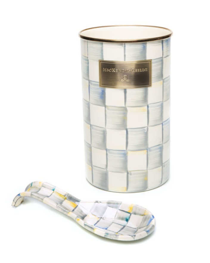 Sterling Check Enamel Kitchen Set