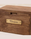 Antiqued Wood Recipe Box