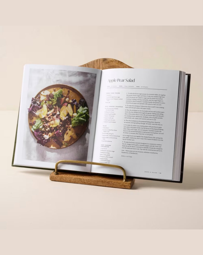 Magnolia Wooden Cookbook Holder
