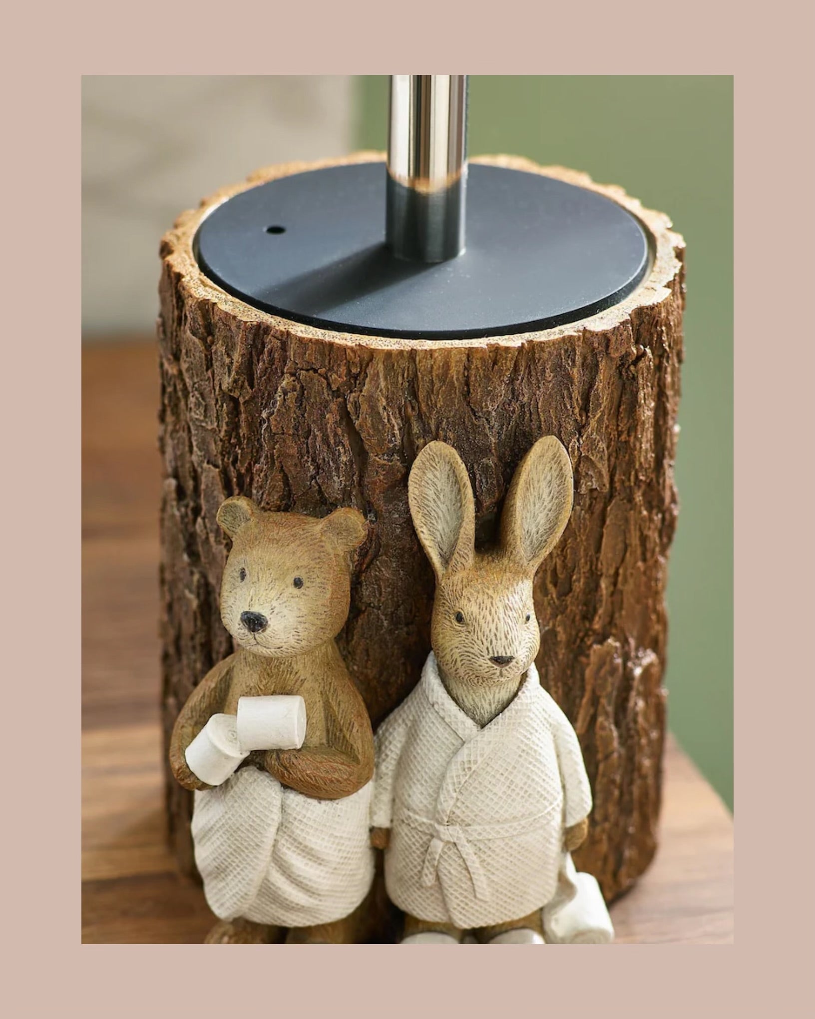 Bear and Bunny Natural Woodland Spa Toilet Brush