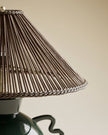 Rashia Rattan Green Table Lamp