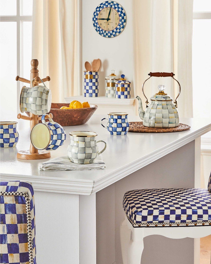 Sterling Check Mug (Set of 2)