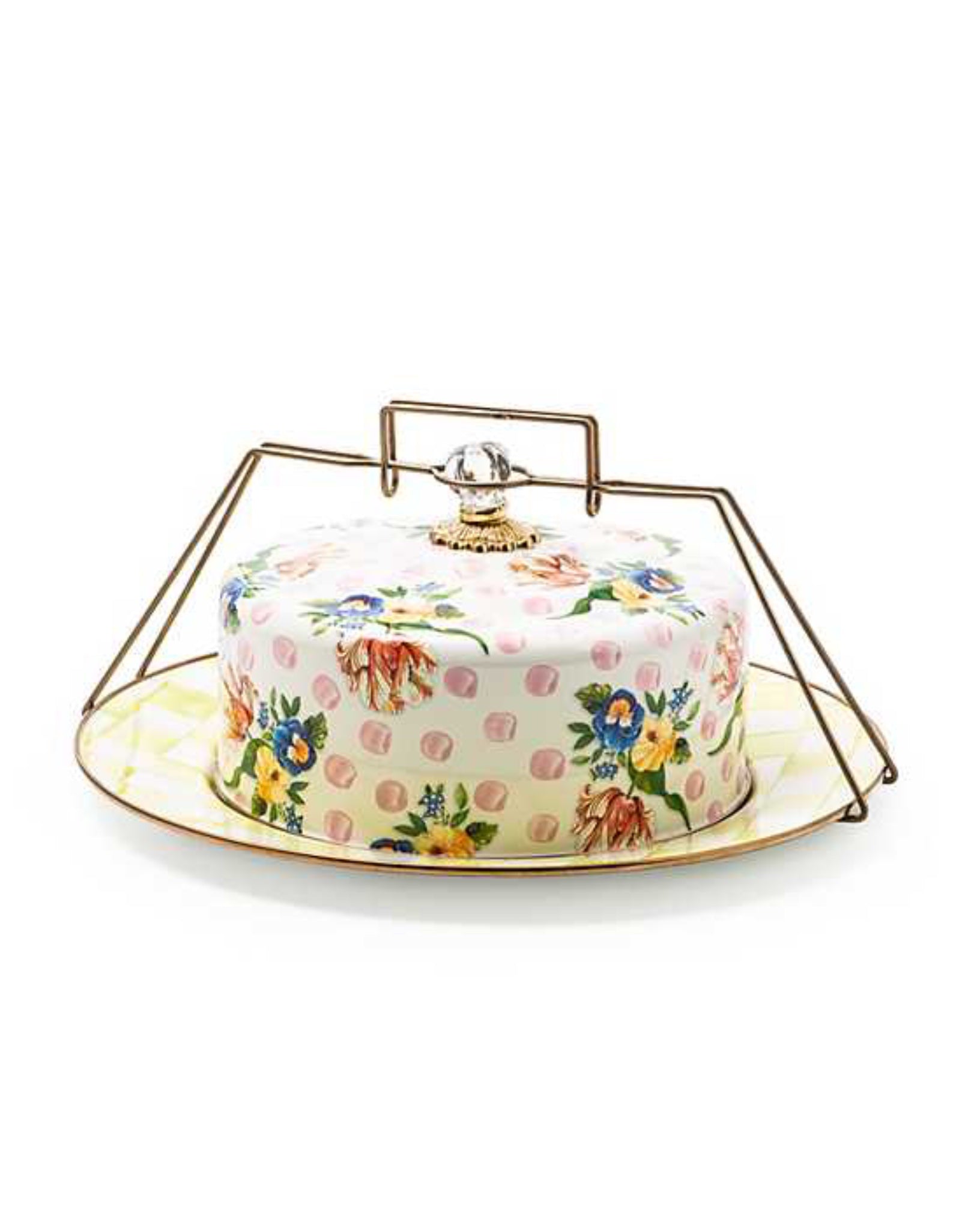 Wildflowers Pink Cake Carrier