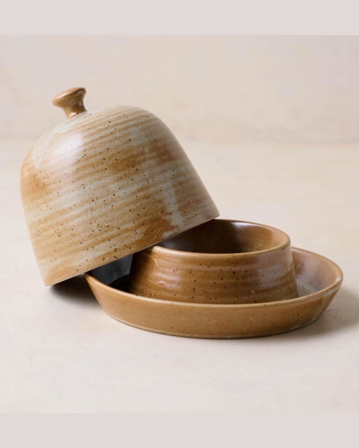 French Grey Reduction Fire Butter Dish