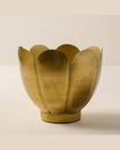 Daisy Gold Scalloped Planter