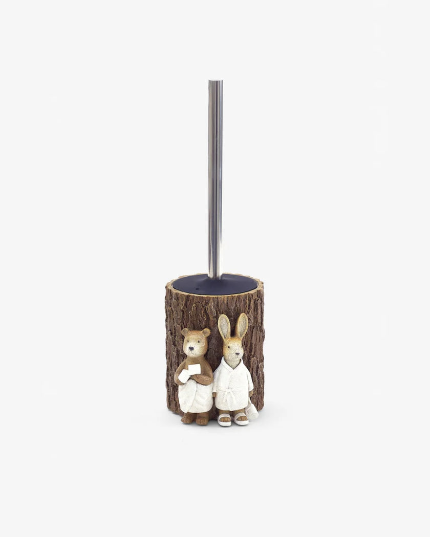 Bear and Bunny Natural Woodland Spa Toilet Brush