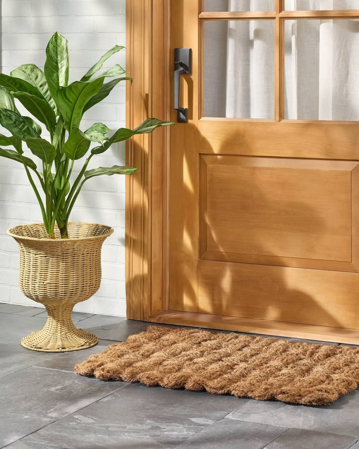 Rattan Outdoor Planter Basket