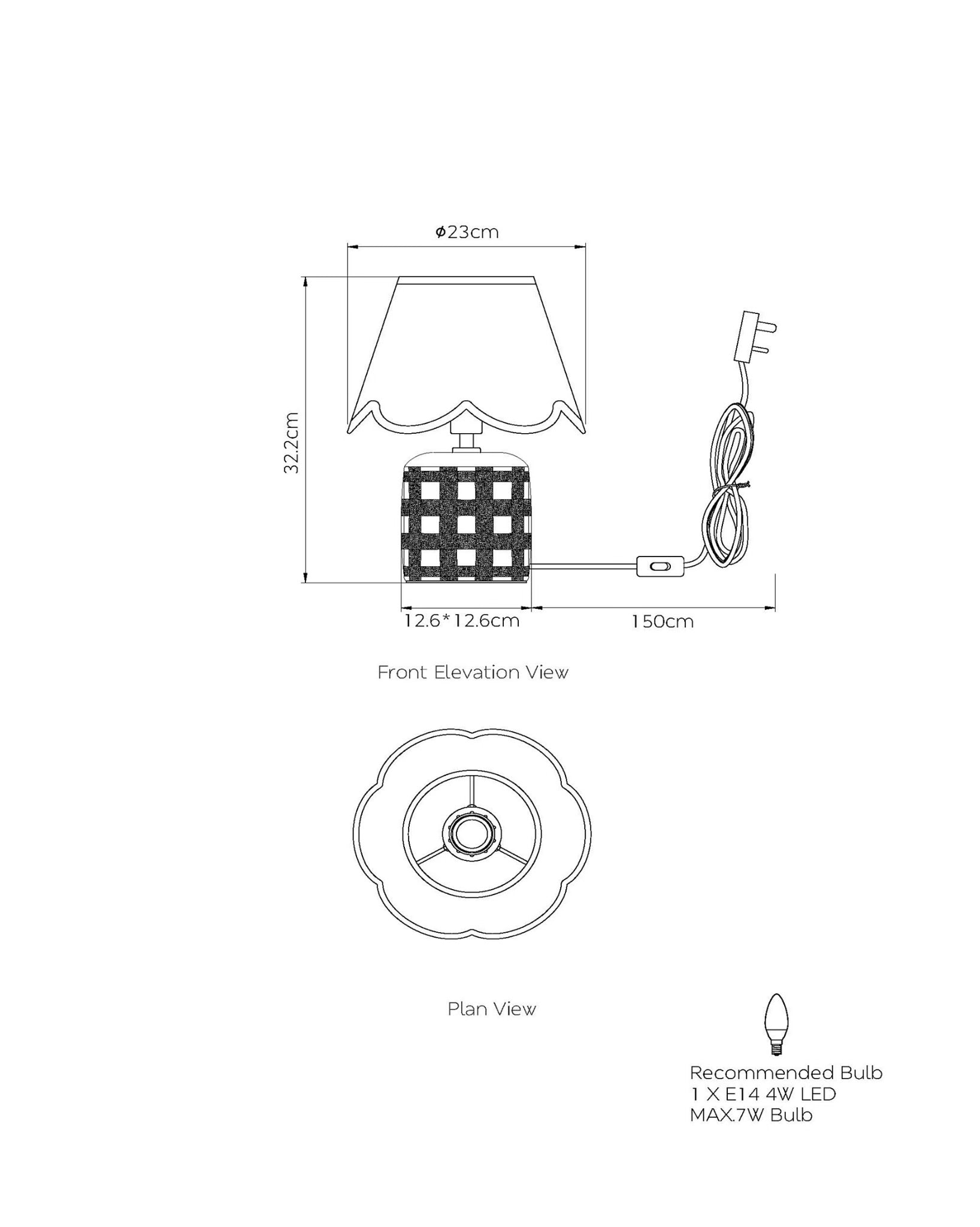 Catherine Ceramic Table Lamp In Ochre