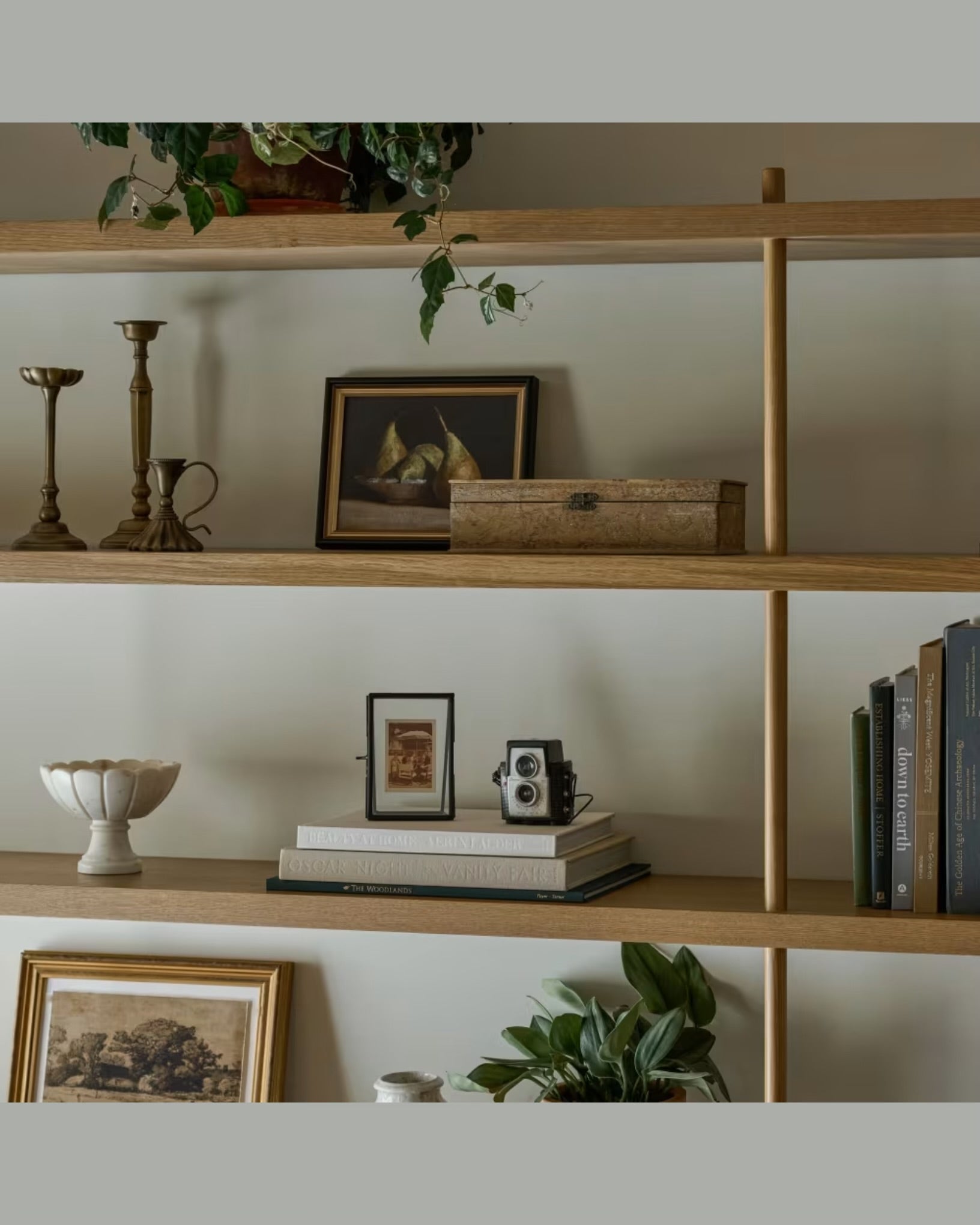 Marble Scalloped Accent Bowl
