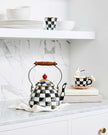 Courtly Check Enamel Tea Kettle