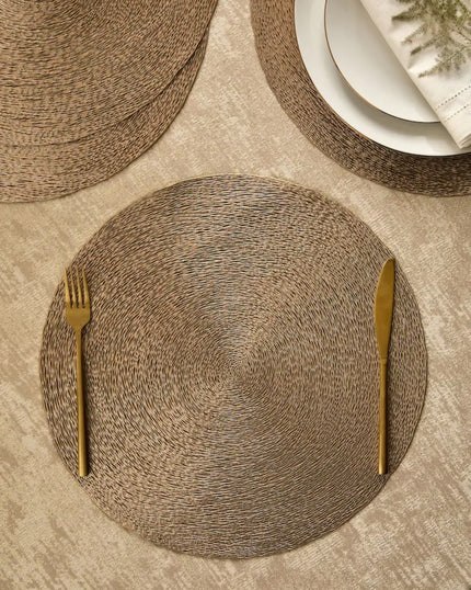 Gold Wipe Clean PVC Placemats Set of 4 or 8