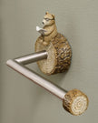 Bear and Bunny Natural Woodland Wall Mount Toilet Roll Holder
