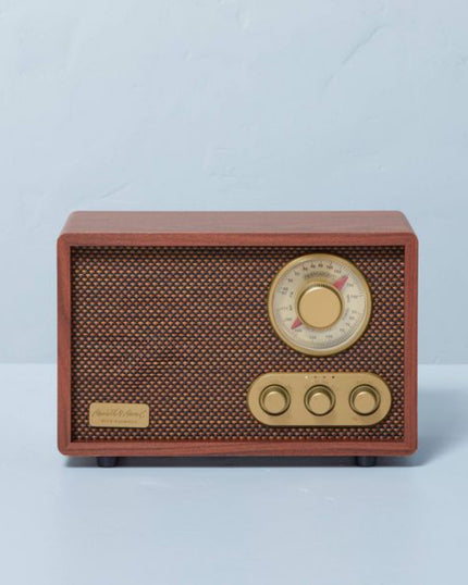 Portable AM/FM Bluetooth Radio Tonal Brown