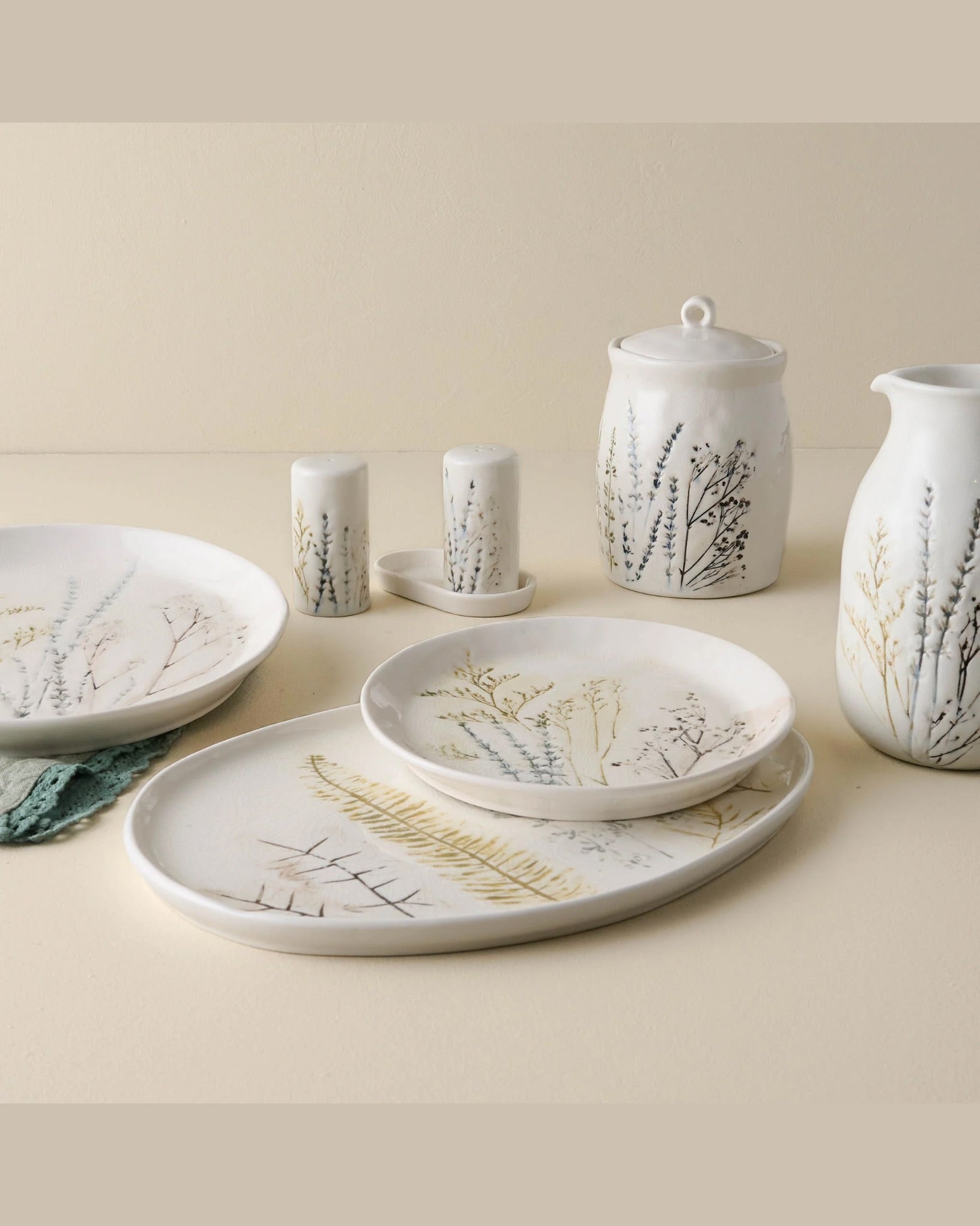 Pressed Floral Salt & Pepper Set