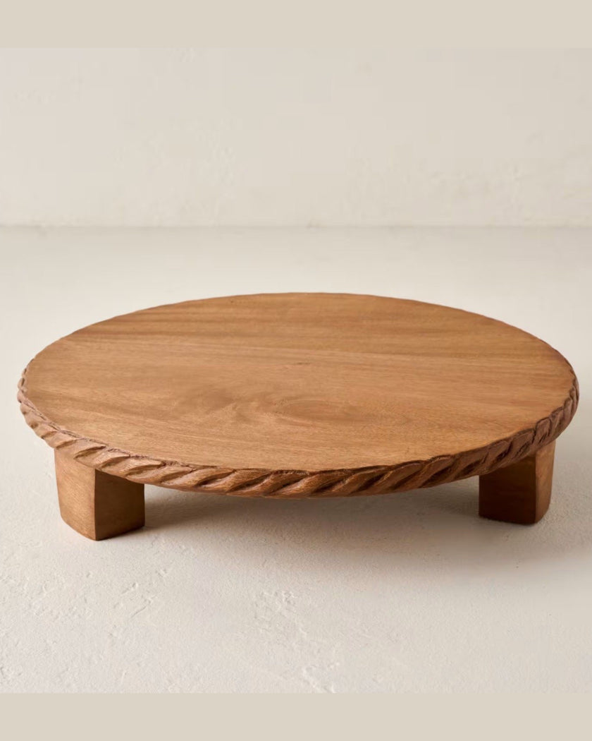 Carved Rope Footed Riser